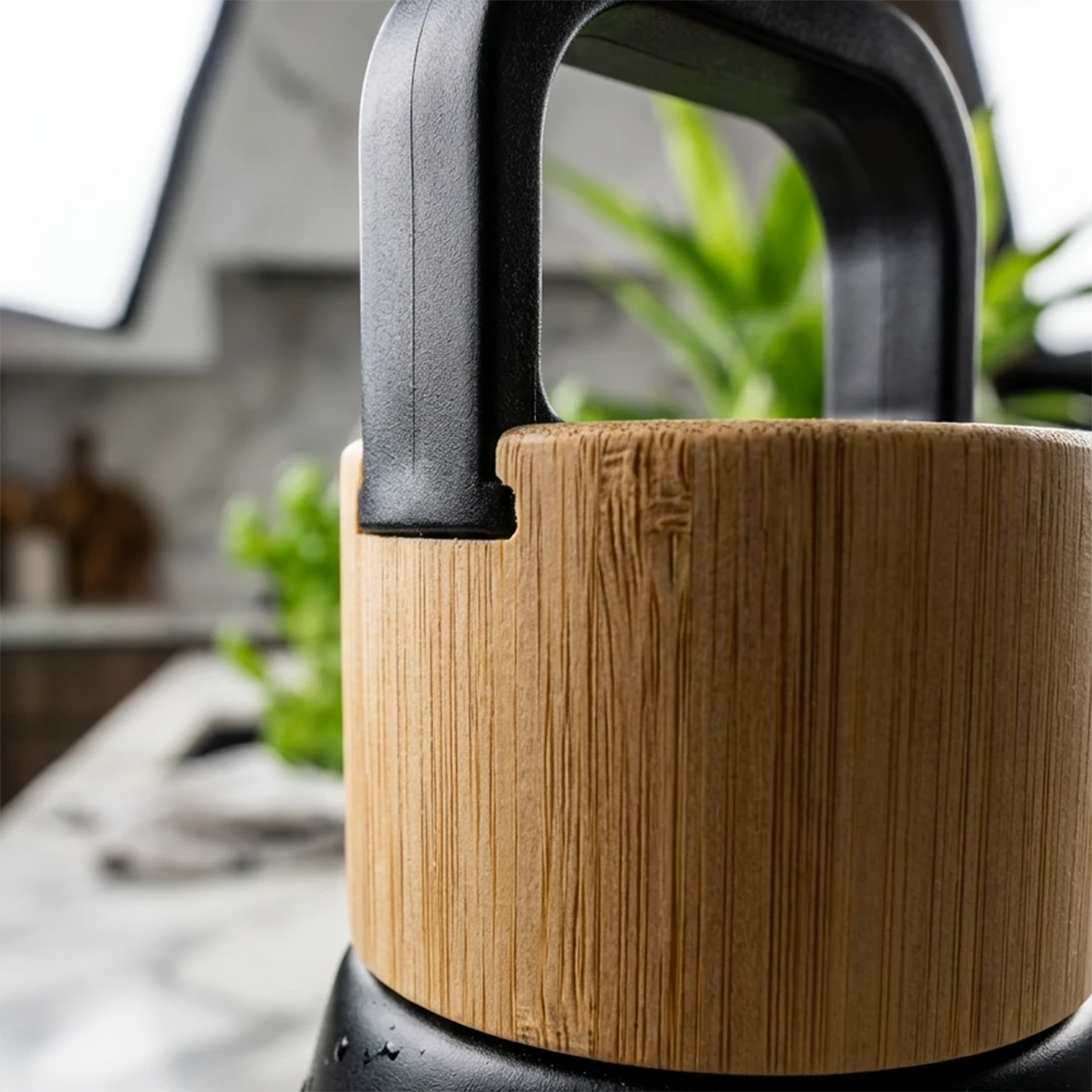 Noir Bamboo Insulated Bottle