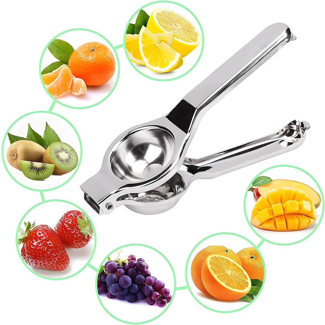 Stainless Steel Lemon Squeezer, 2 in 1 Citrus Juicer Handheld Lemon Juicer