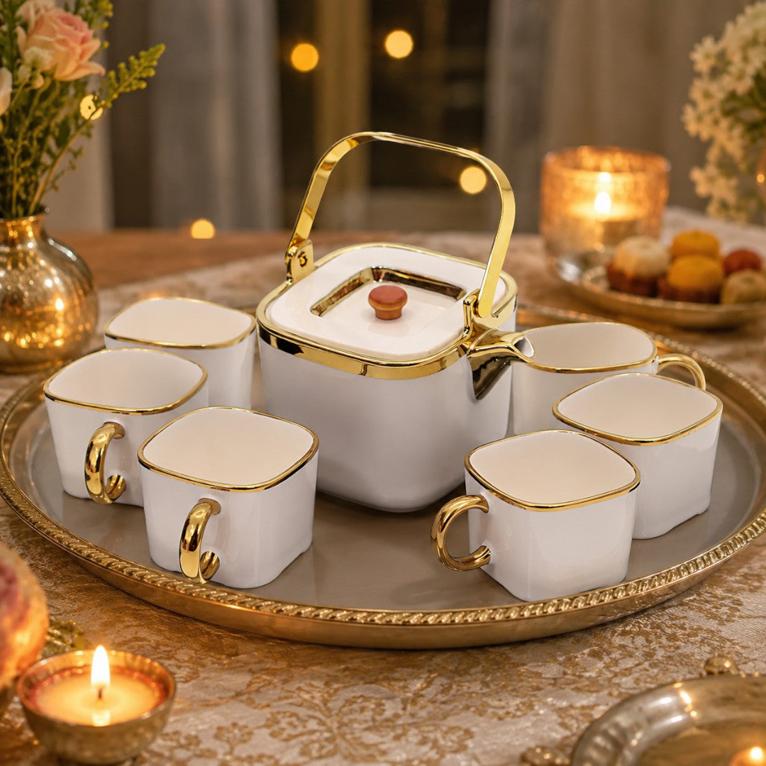 GOLDEN GRACE CERAMIC TEA SET