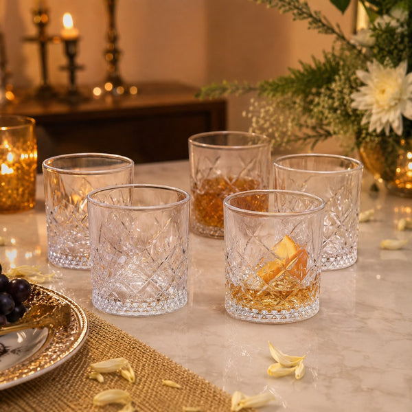 Crystal Crest Tumbler Set
