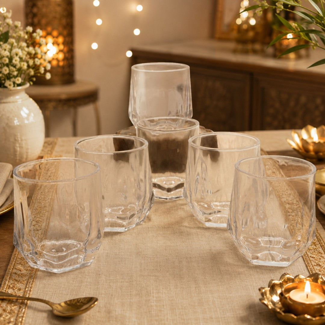 Crystal Shine Glass Set Six