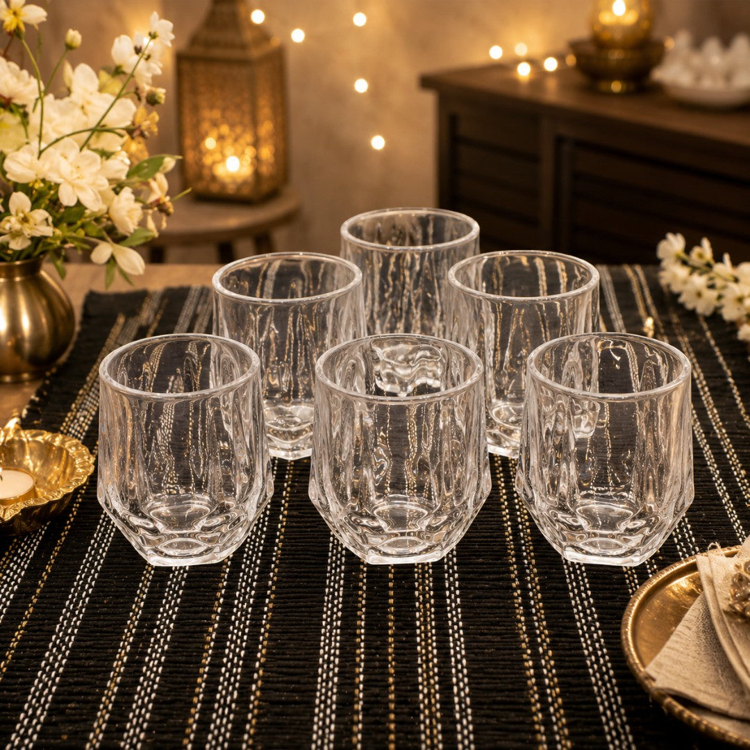 Crystal Shine Glass Set Six