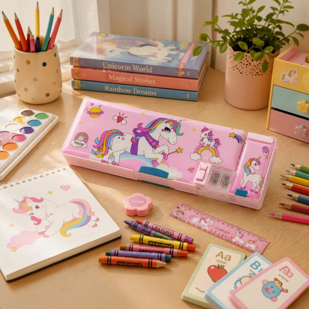 Rainbow Unicorn Pencil Box