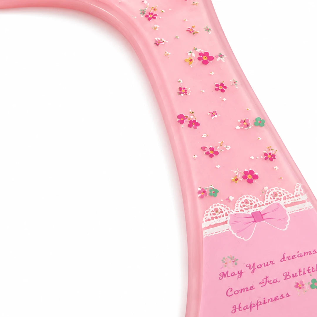 Pink Petal Wide Tooth Comb