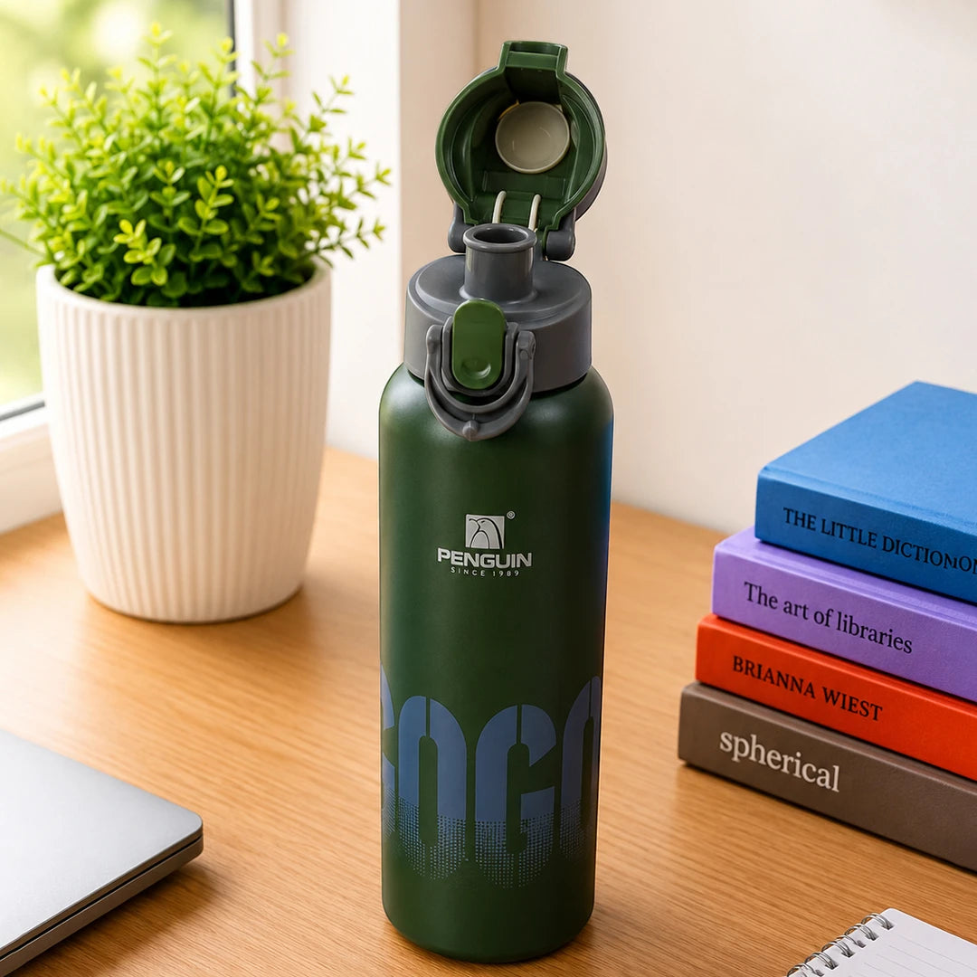 Penguin Forest Insulated Sipper Bottle