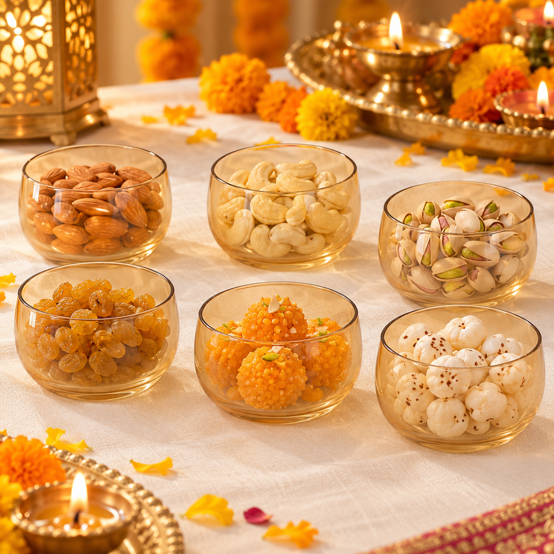 Amber Glow Dessert Bowls