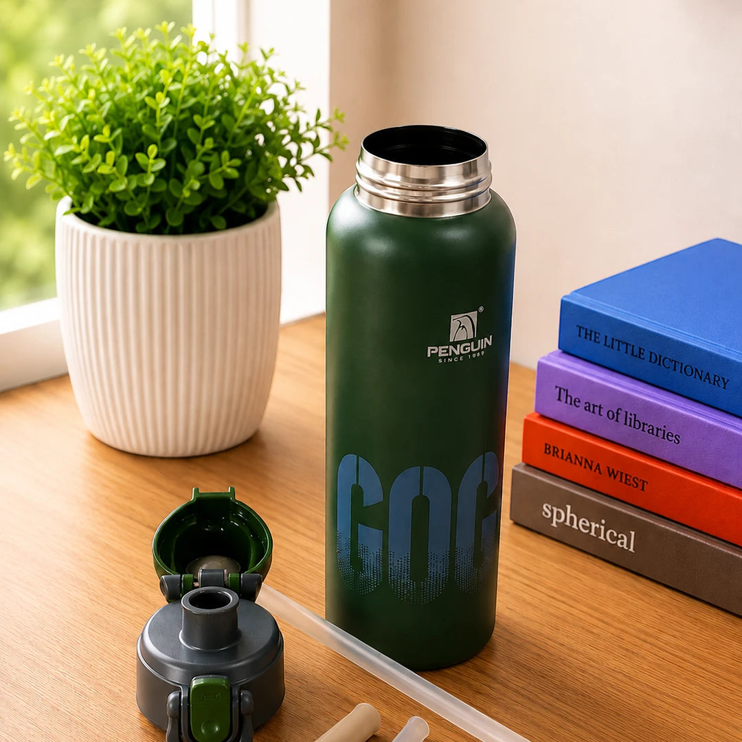 Penguin Forest Insulated Sipper Bottle