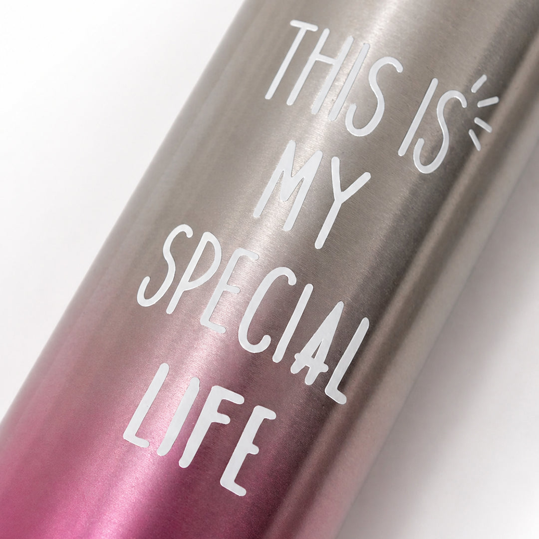 Pink Glow Steel Bottle