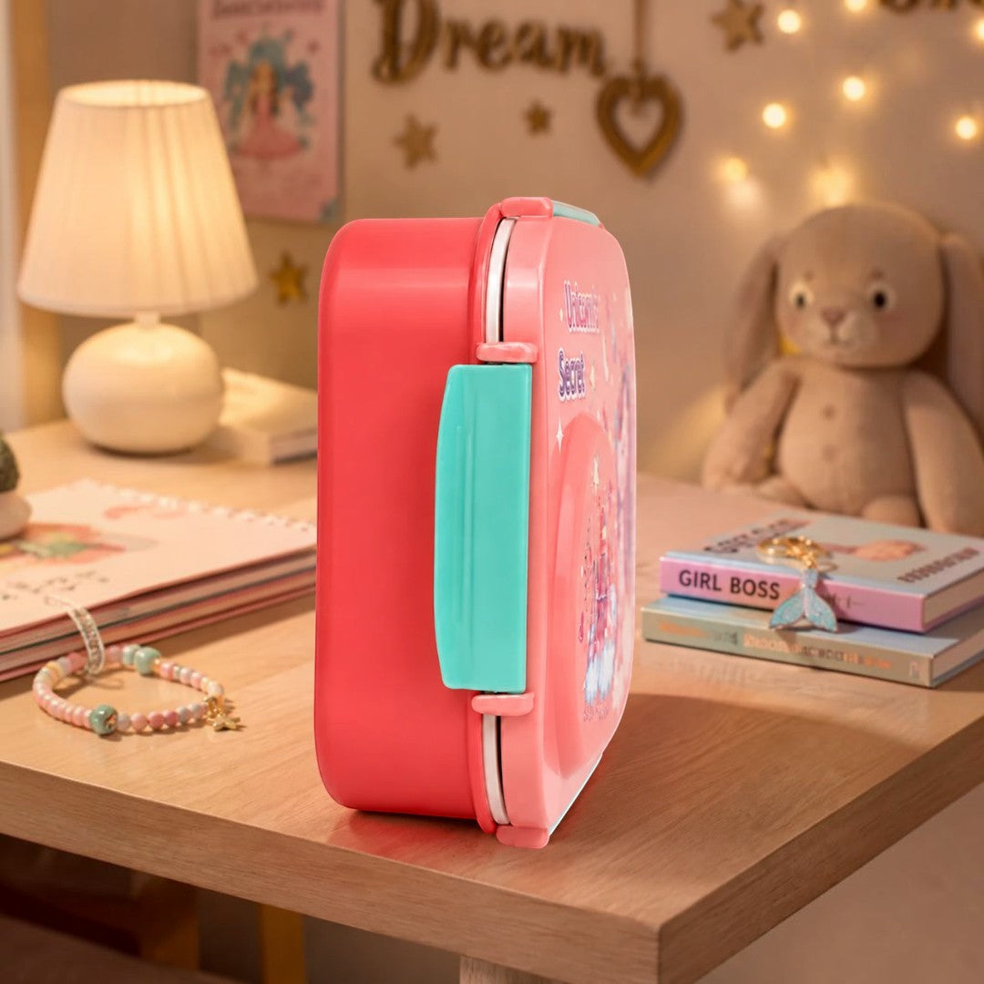 Unicorn Secret Stainless Steel Kids Lunch Box