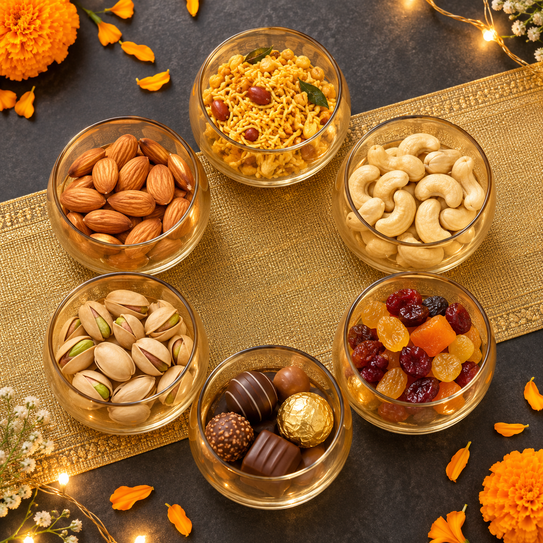 Amber Glow Dessert Bowls