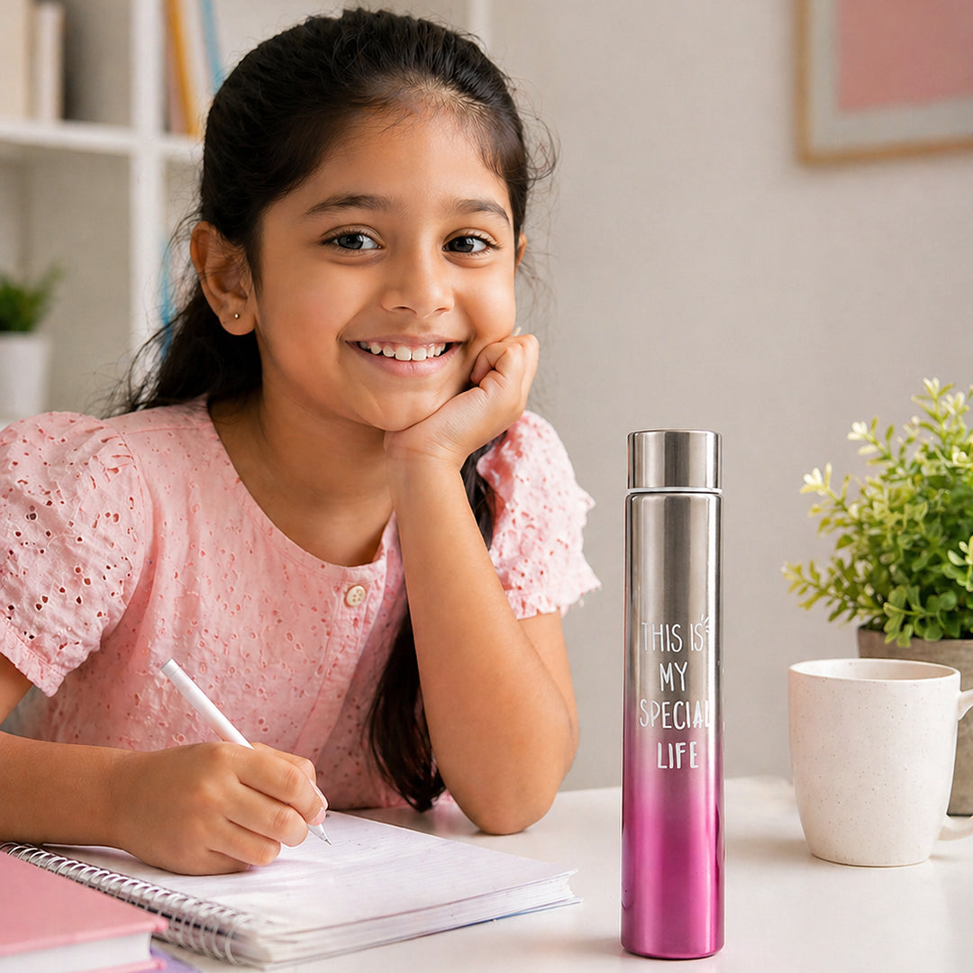 Pink Glow Steel Bottle
