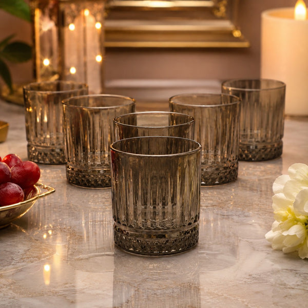 Smokewave Textured Tumbler Glasses