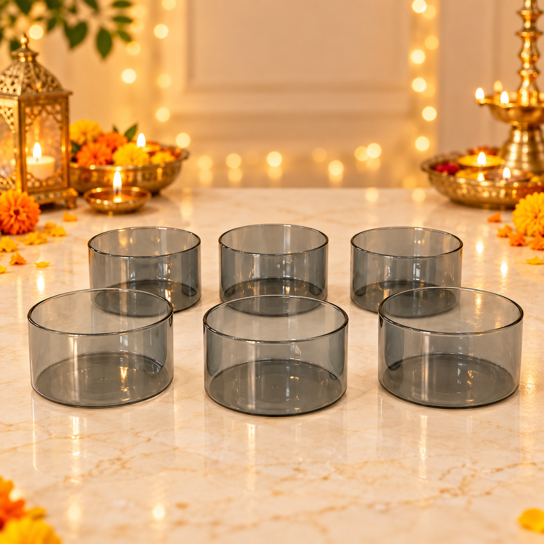 Smoke Crystal Serving Bowls