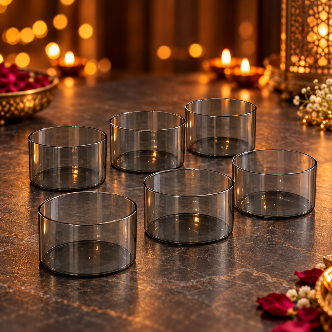 Smoke Crystal Serving Bowls