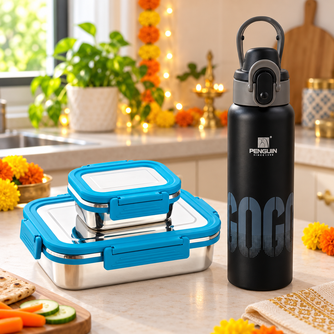 Blue and Black Mealtime Combo