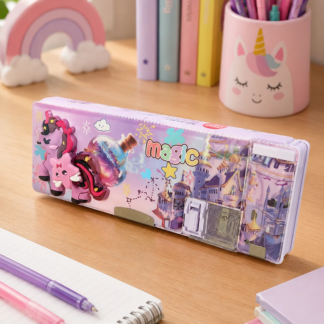 Magic Castle Unicorn Kids Multipurpose Pencil Box