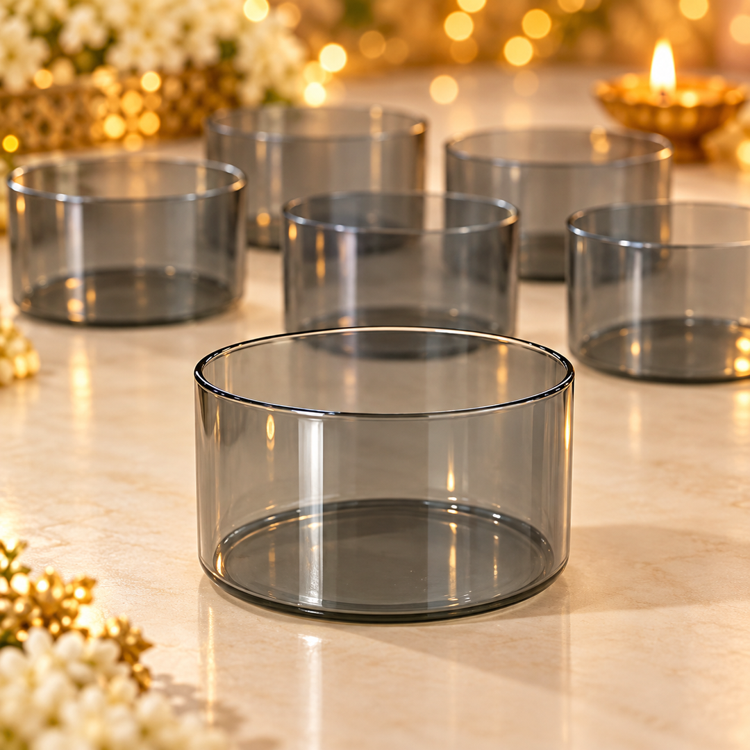 Smoke Crystal Serving Bowls