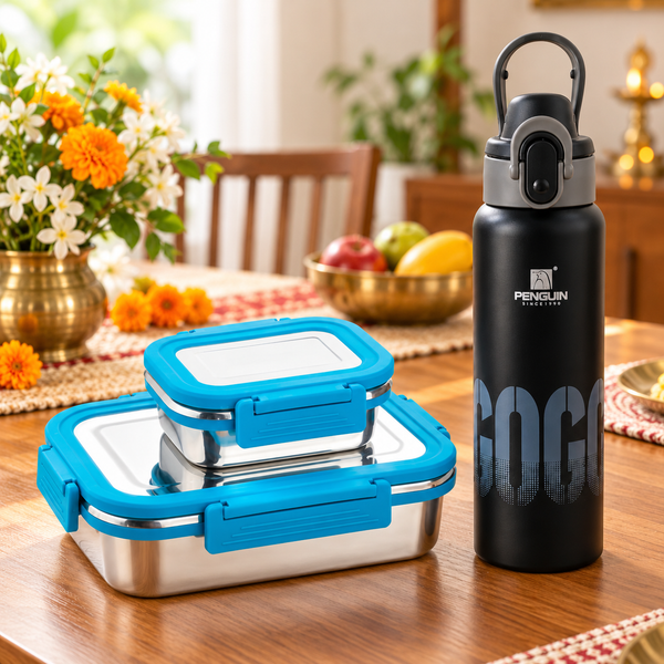 Blue and Black Mealtime Combo