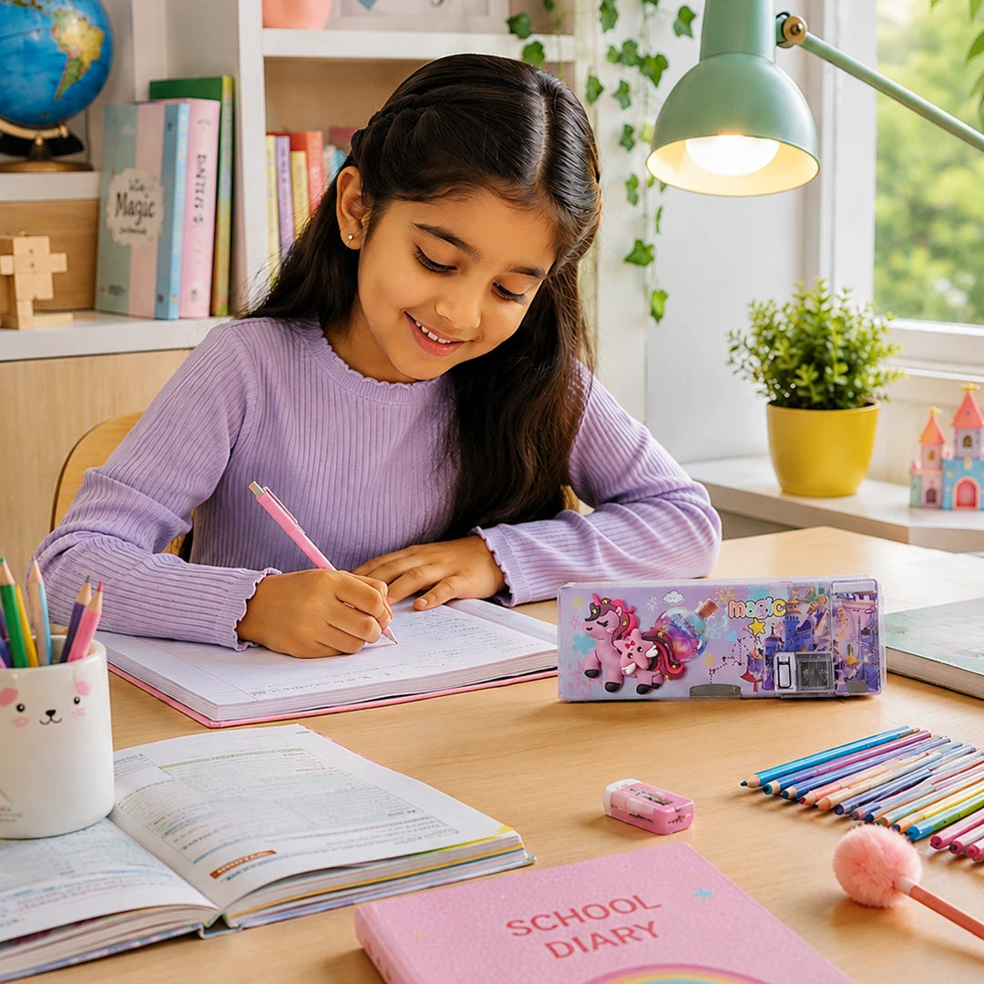 Magic Castle Unicorn Kids Multipurpose Pencil Box