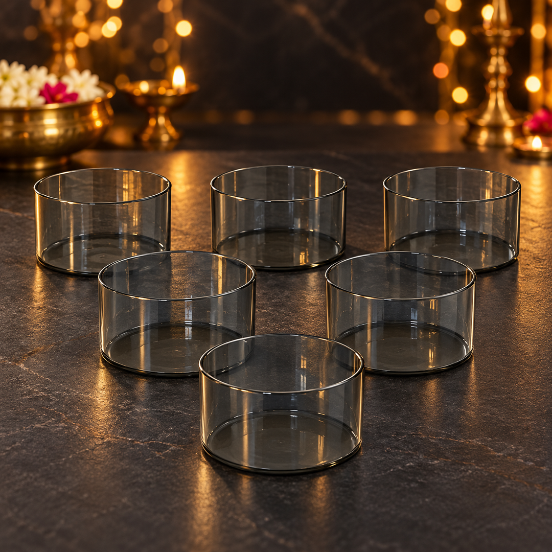 Smoke Crystal Serving Bowls