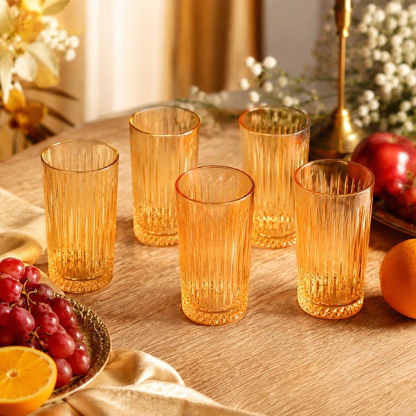 Sun Amber Tall Tumblers