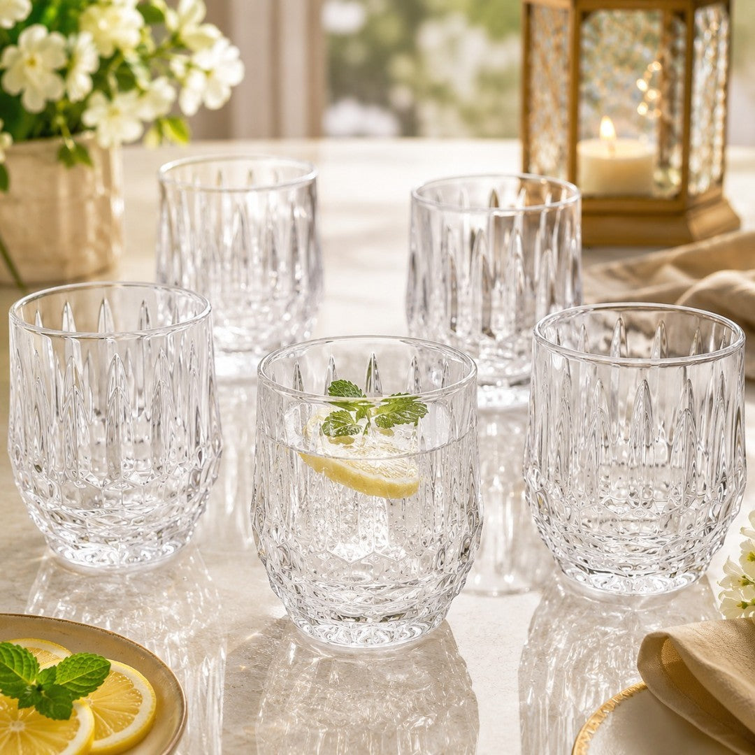Crystal Charm Drinking Glass Set