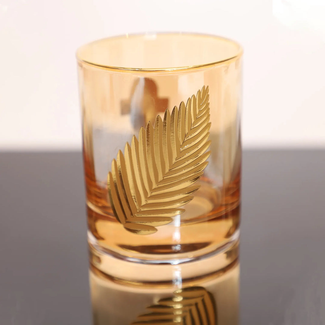 Golden Palm Glass Set