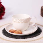 Load image into Gallery viewer, Elegant Platinum Porcelain Cup Set
