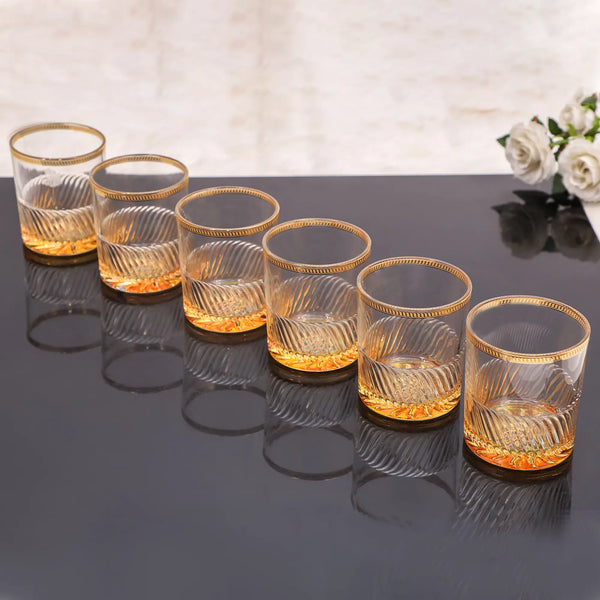 GOLDEN EDGE WHISKEY GLASS SET