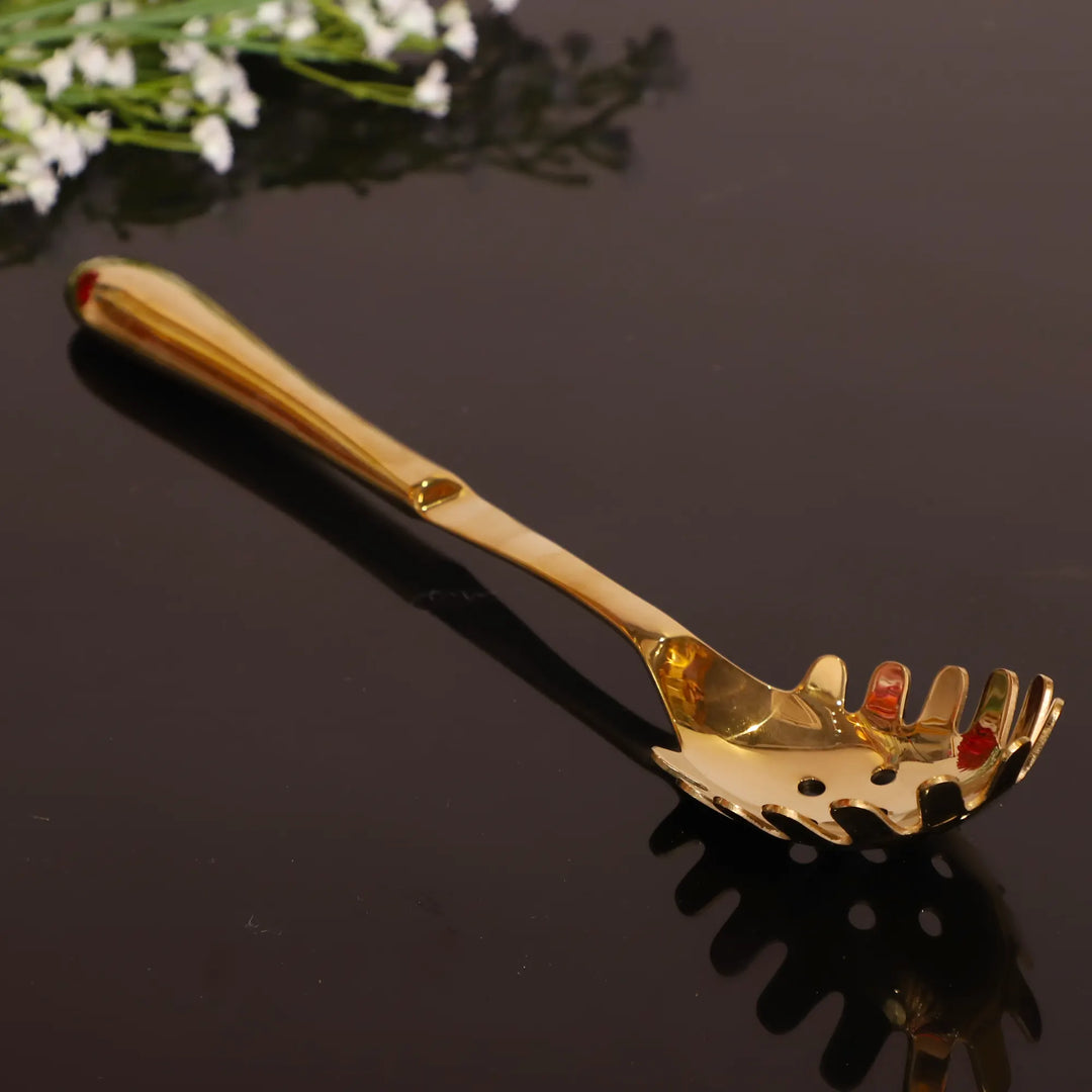 Gold Pasta Serving Spoon