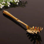 Load image into Gallery viewer, Gold Pasta Serving Spoon
