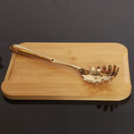 Load image into Gallery viewer, Gold Pasta Serving Spoon
