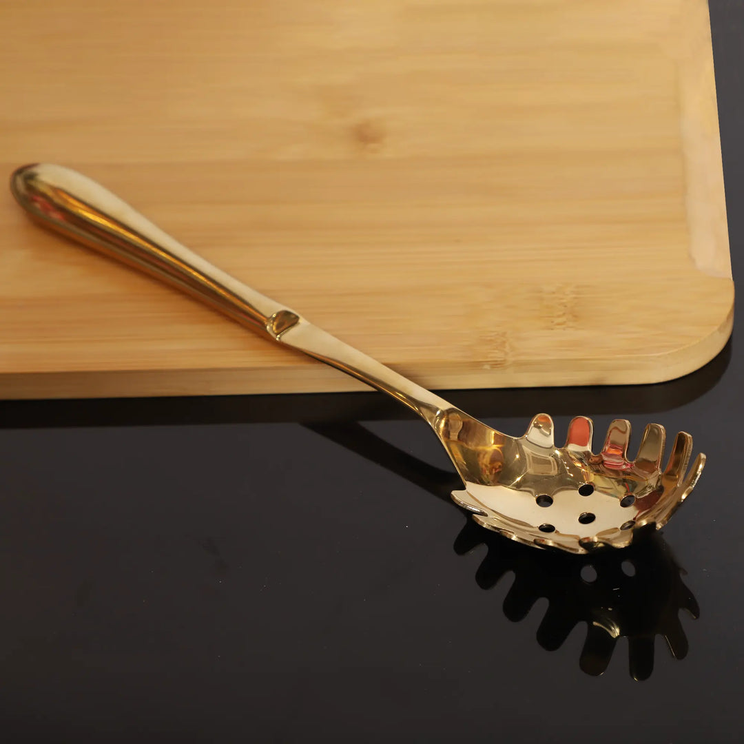 Gold Pasta Serving Spoon