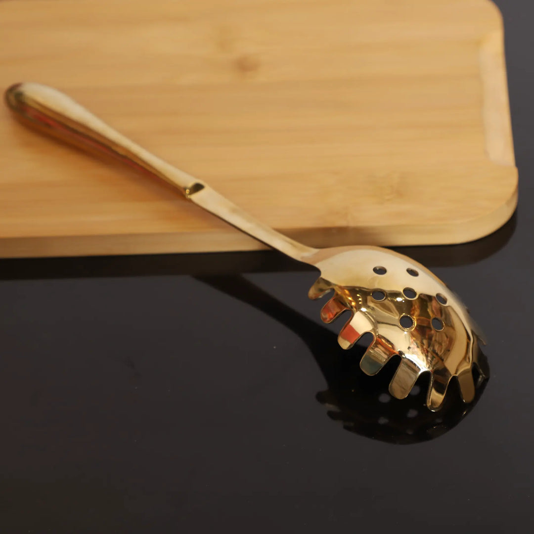 Gold Pasta Serving Spoon