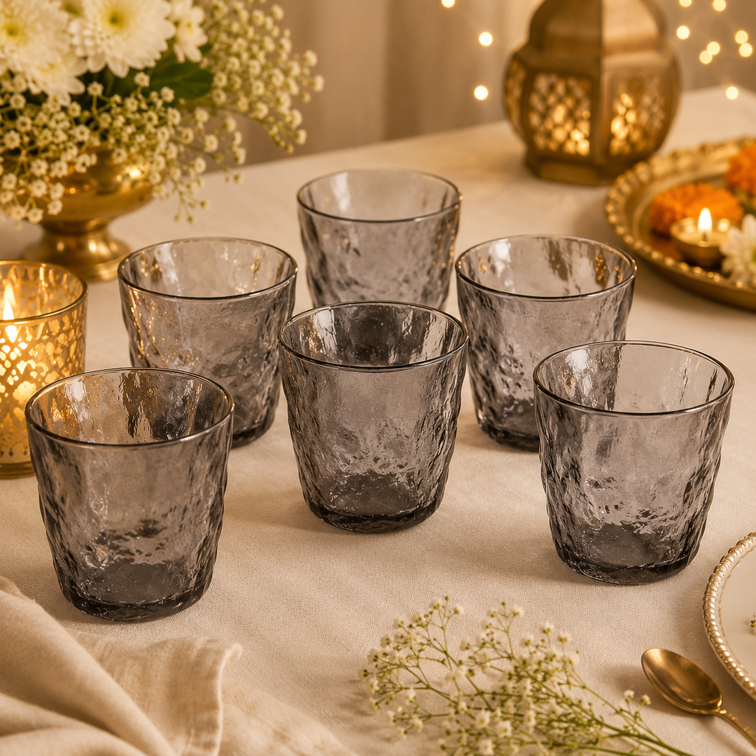 GLACIER TOUCH ELEGANT GLASS SET