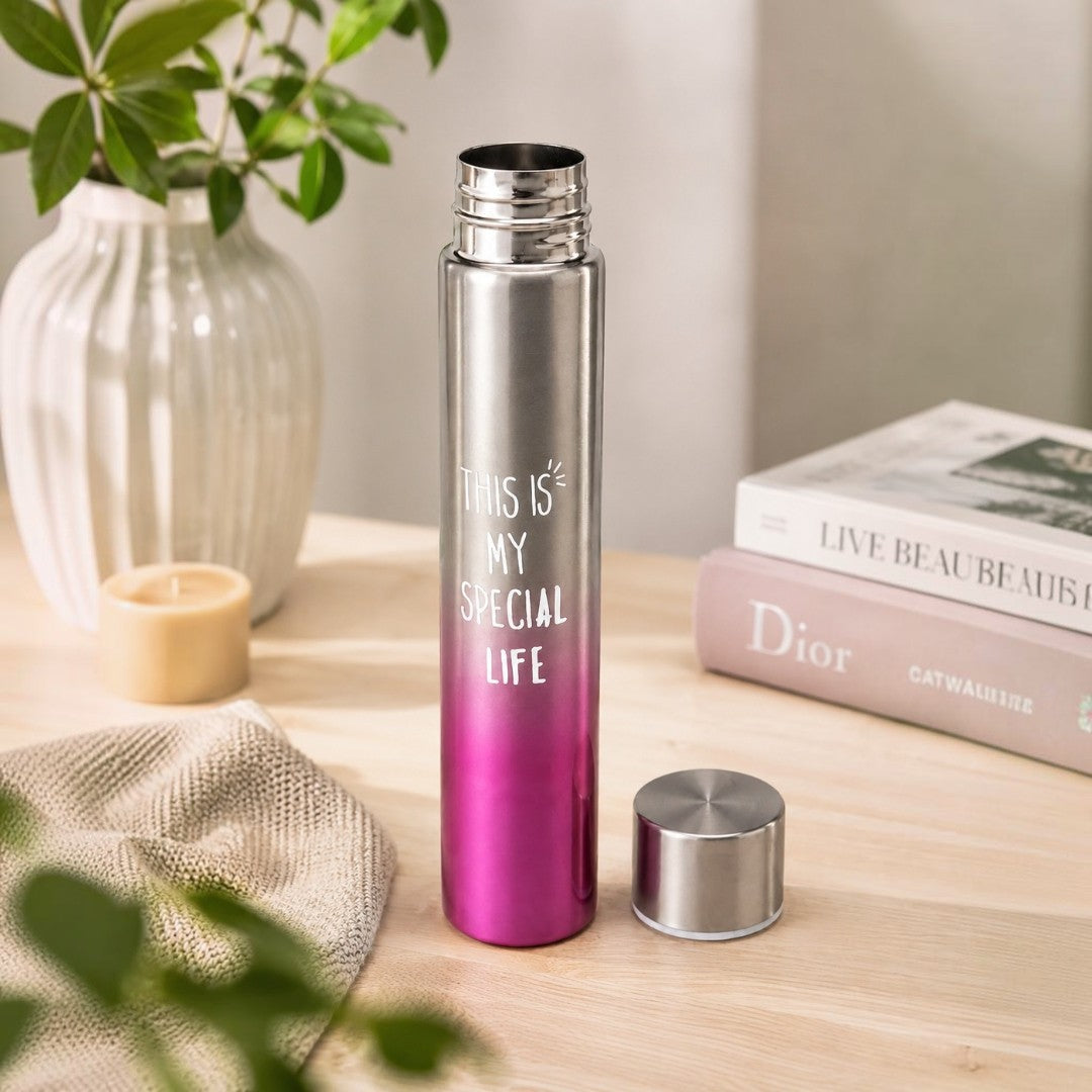Pink Glow Steel Bottle