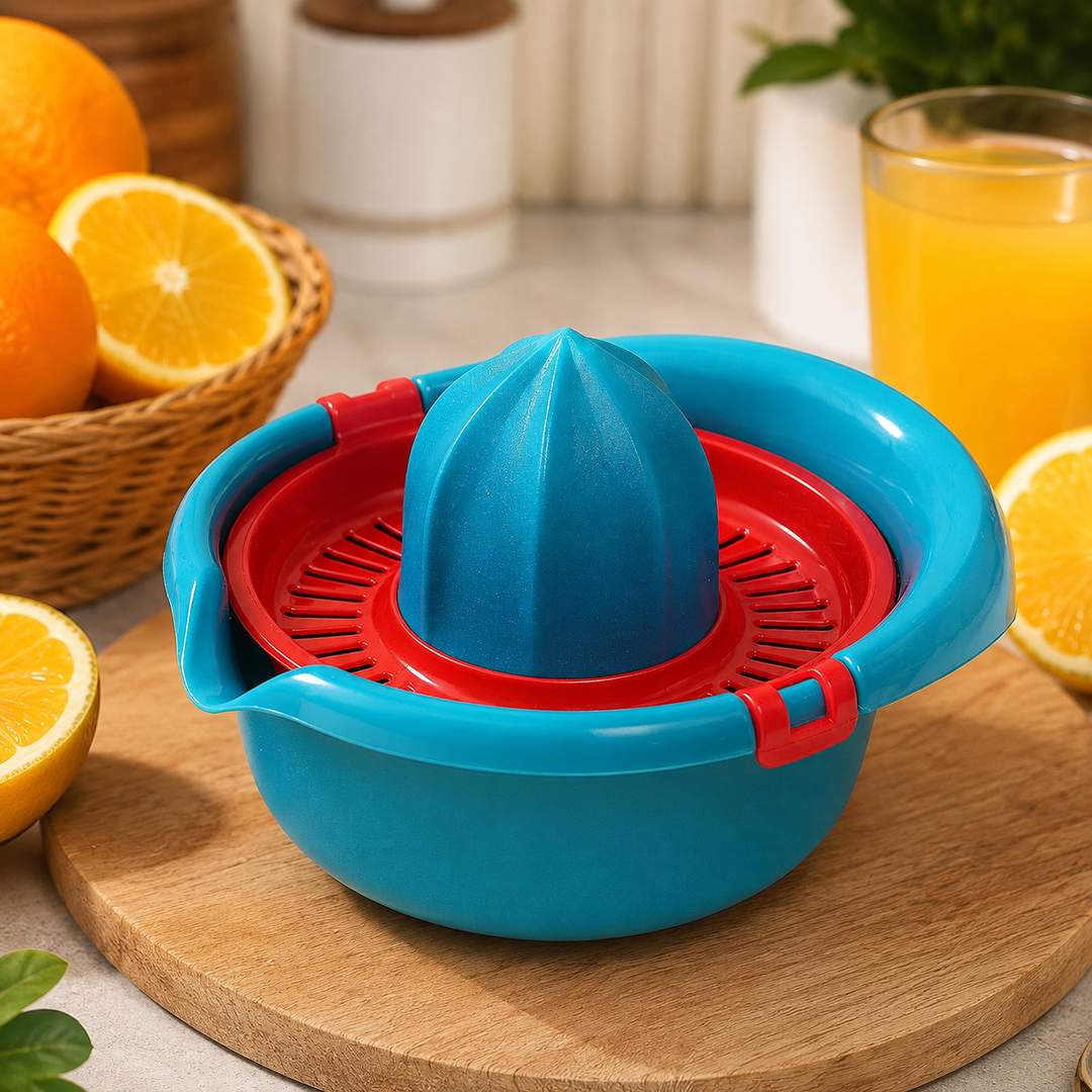 Manual Citrus Juicer Hand Press Blue