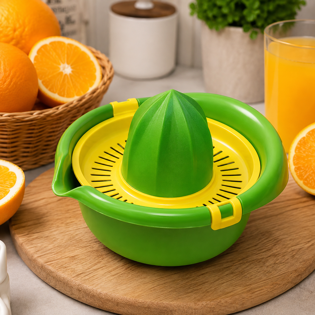 Manual Citrus Juicer Green Hand Press