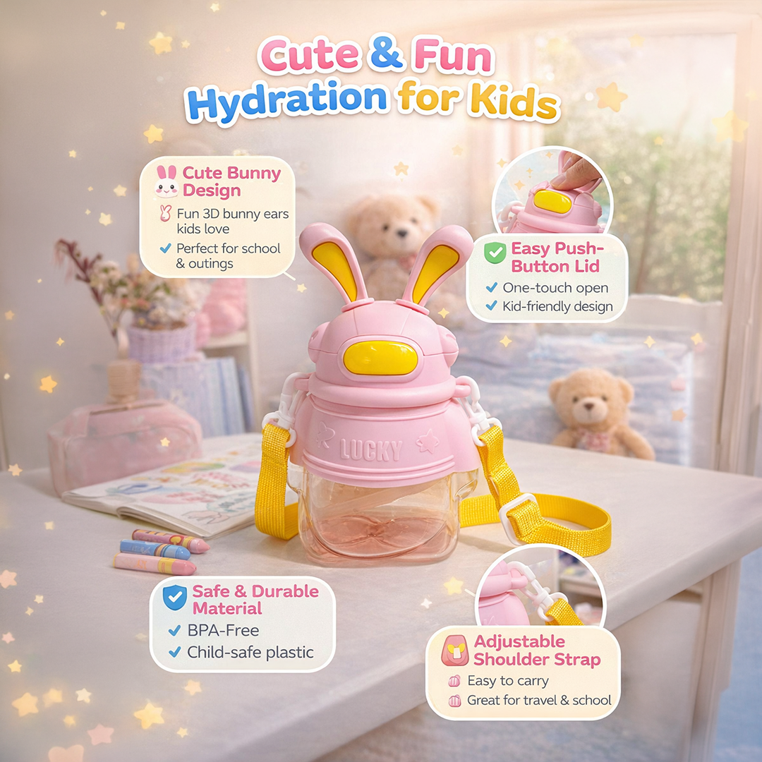 Pink Hop Bunny Bottle