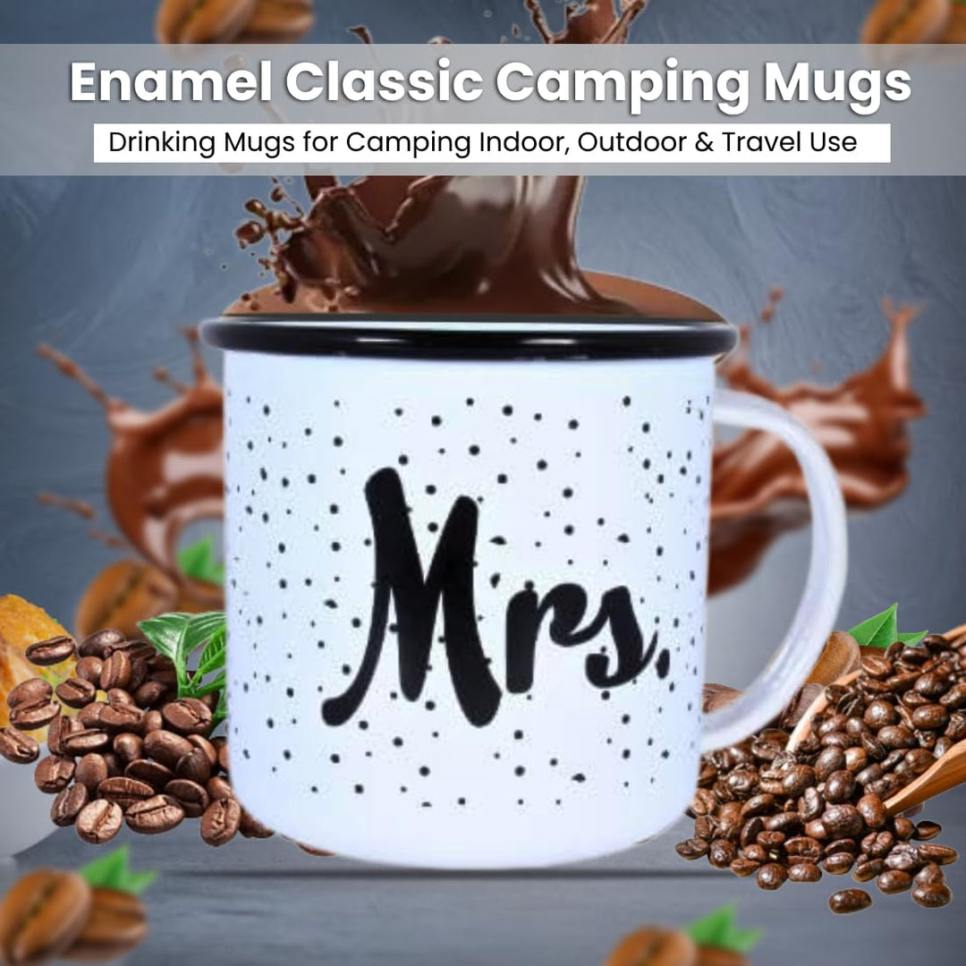 Enamel Mrs. Printed Coffee Mug