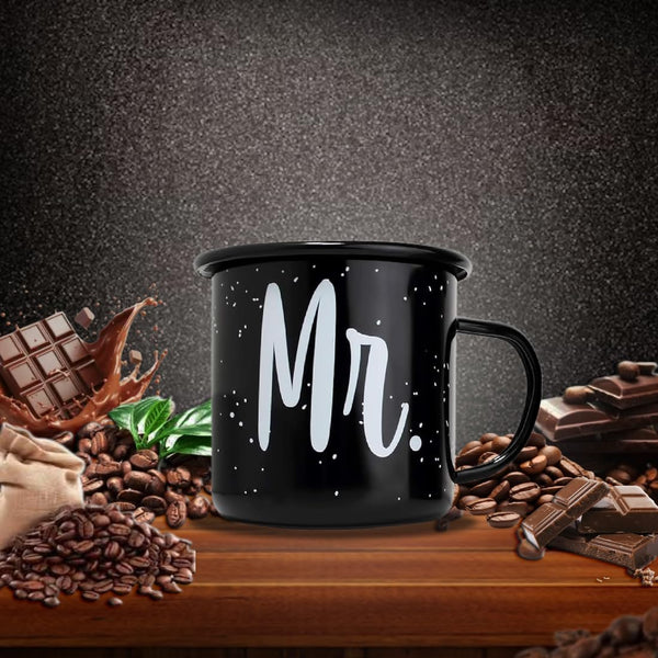Enamel Mr. Printed Coffee Mug