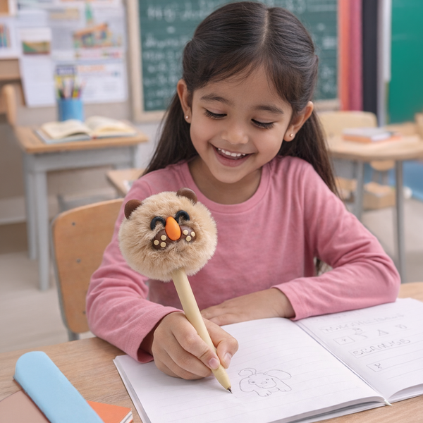 Cuddle Bear Fluff Pen