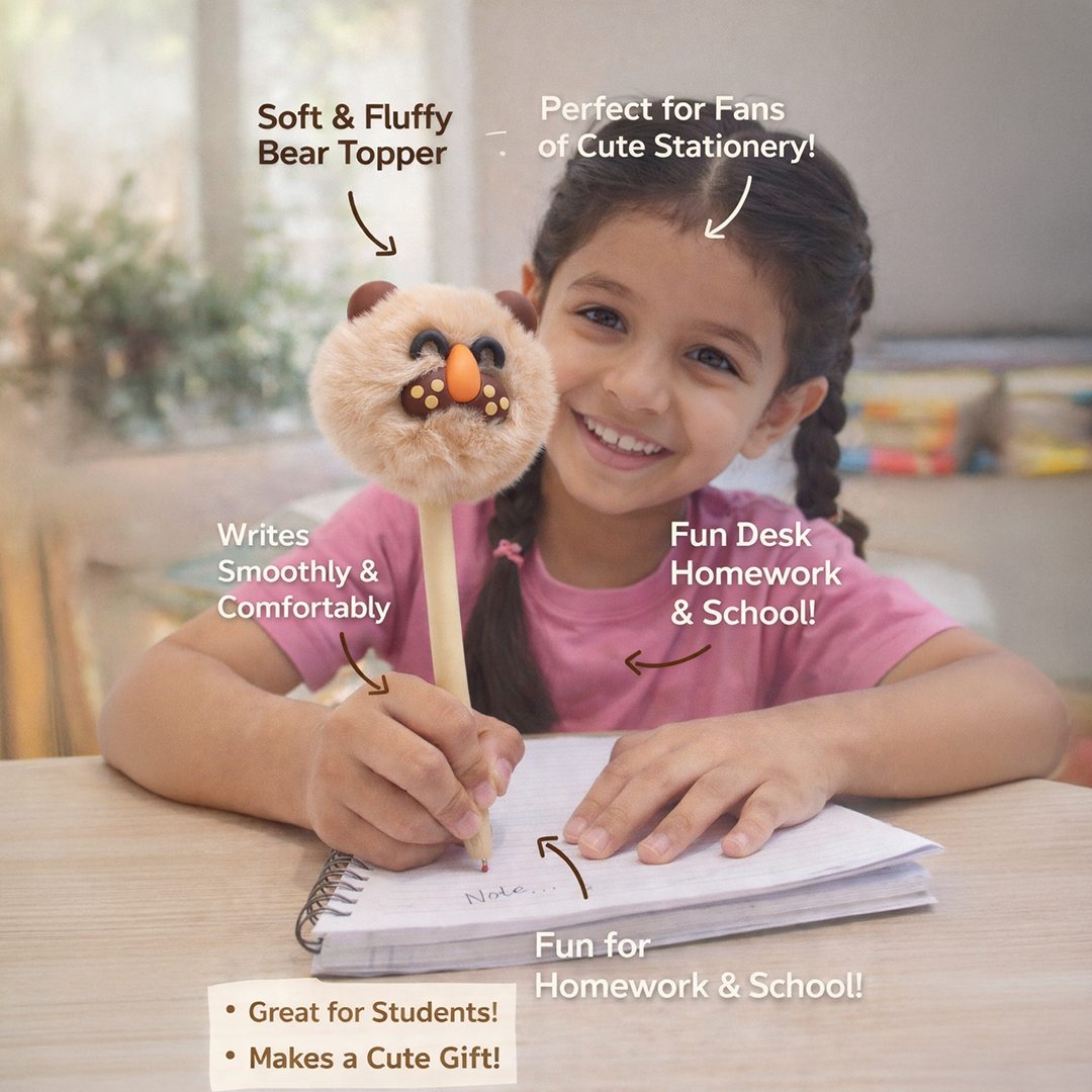 Cuddle Bear Fluff Pen