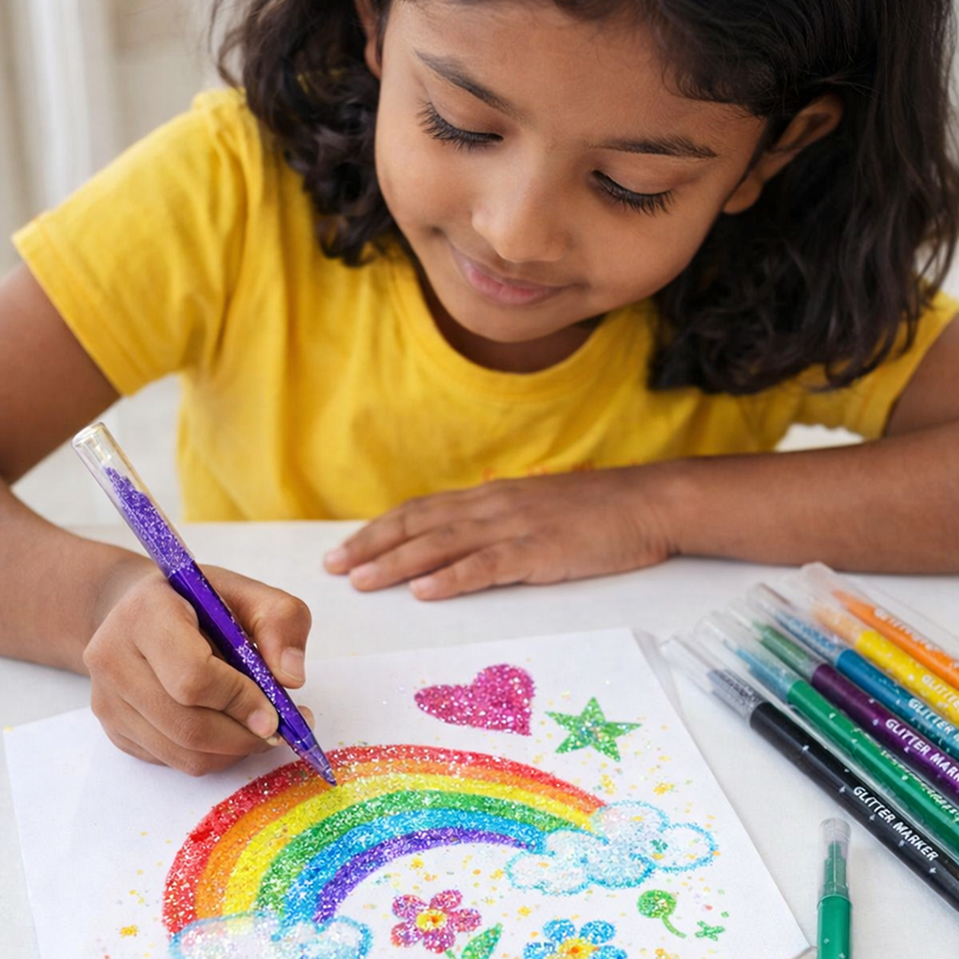 Sparkle Wave Glitter Marker Set