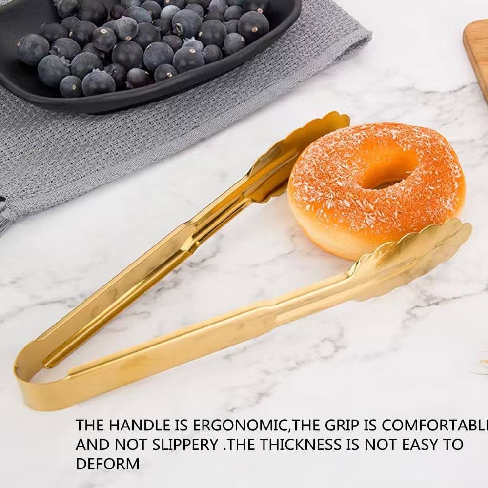 Golden Grip Stainless Steel Tongs