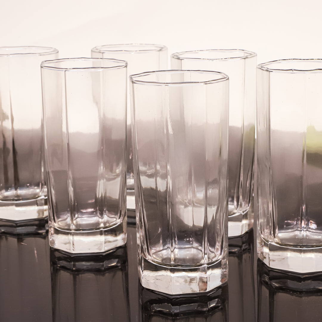 Chic Octagon Base Beverage Glasses