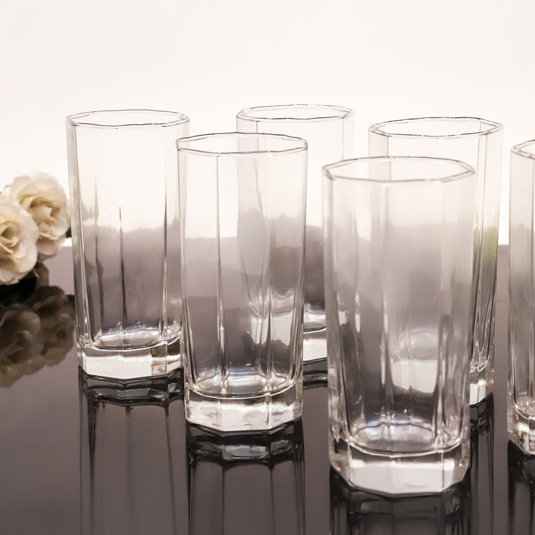 Chic Octagon Base Beverage Glasses