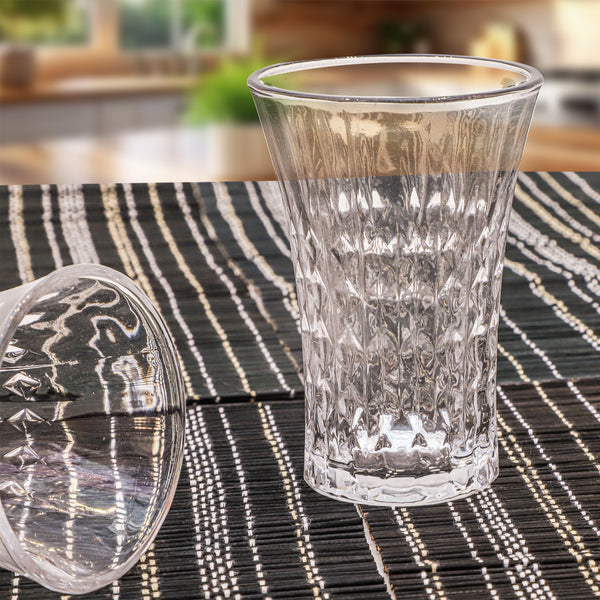 Classic Diamond Tall Glass Set