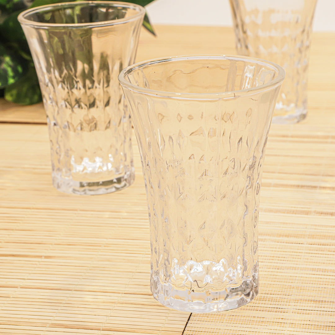 Classic Diamond Tall Glass Set
