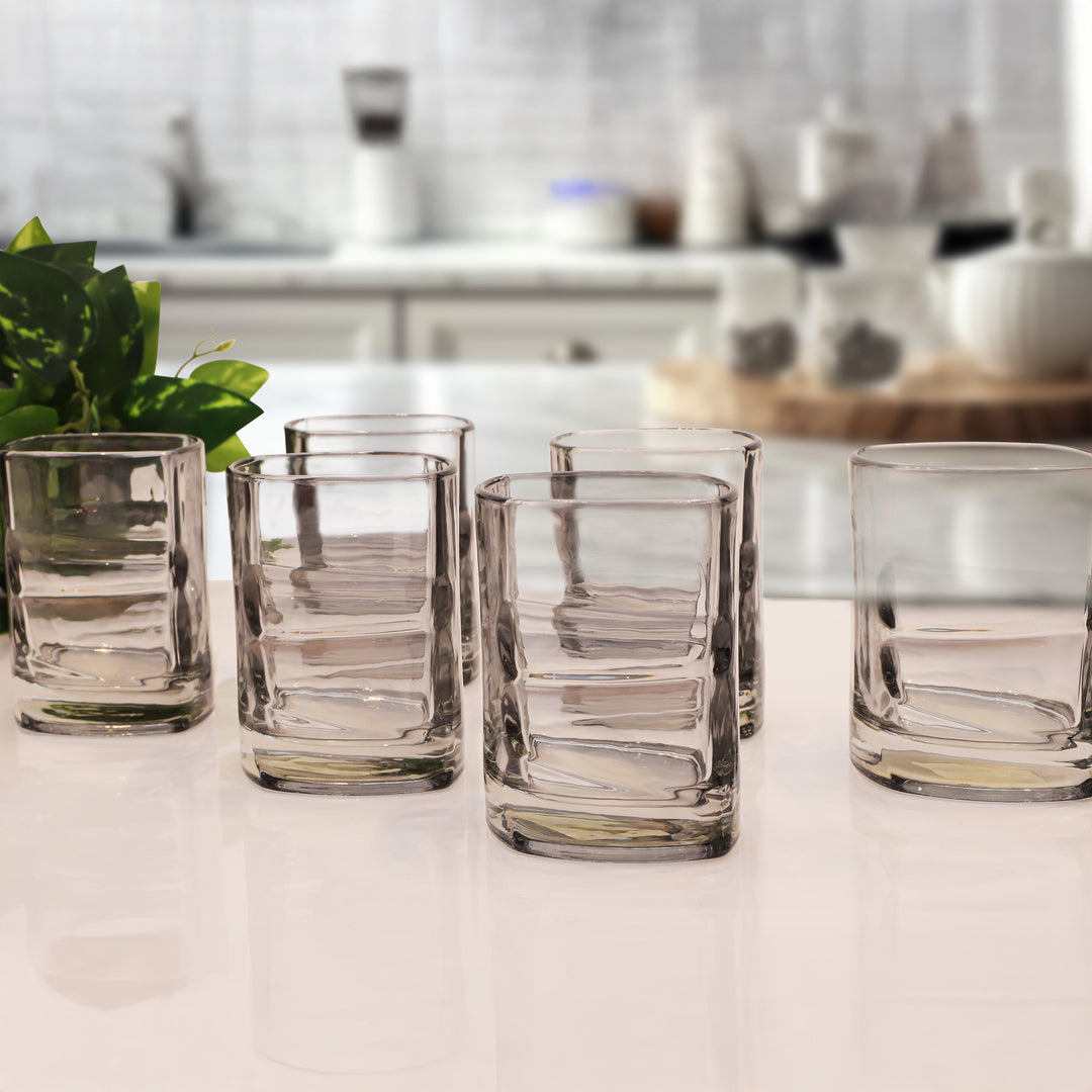 Crystal Wave Drinking Glass Set